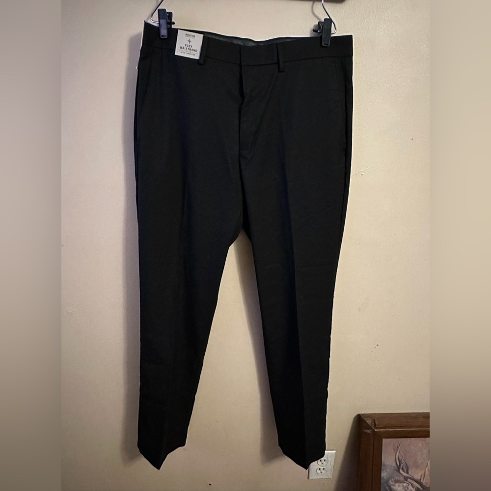 Kenneth Cole Men's Sleek Black Dress Pants